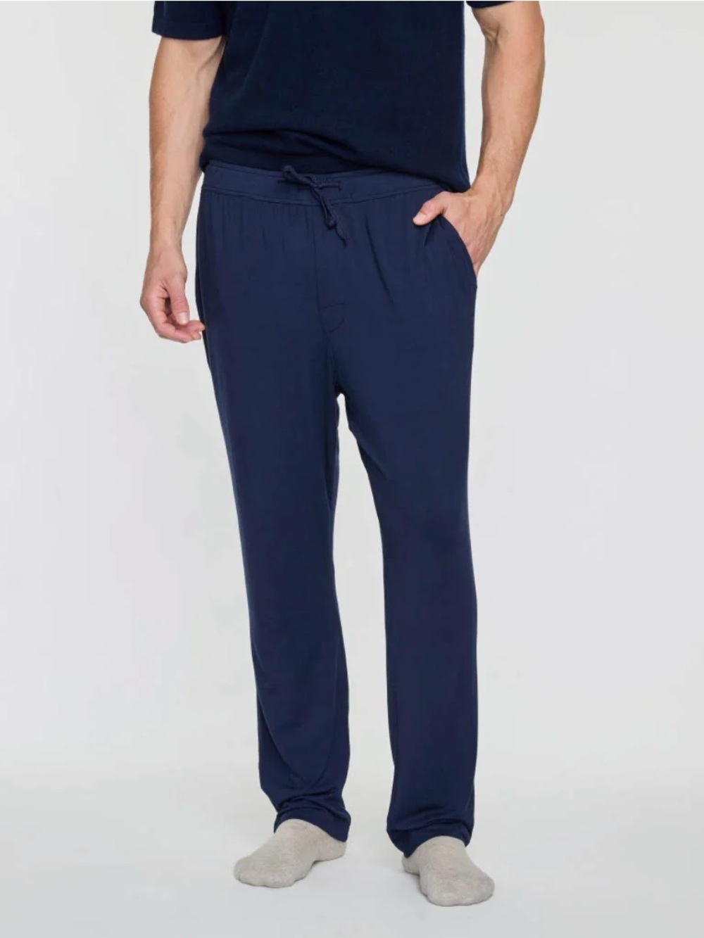 THE CASHMERE PROJECT NWT Men’s PJ Pant In Navy and White Combo size Small